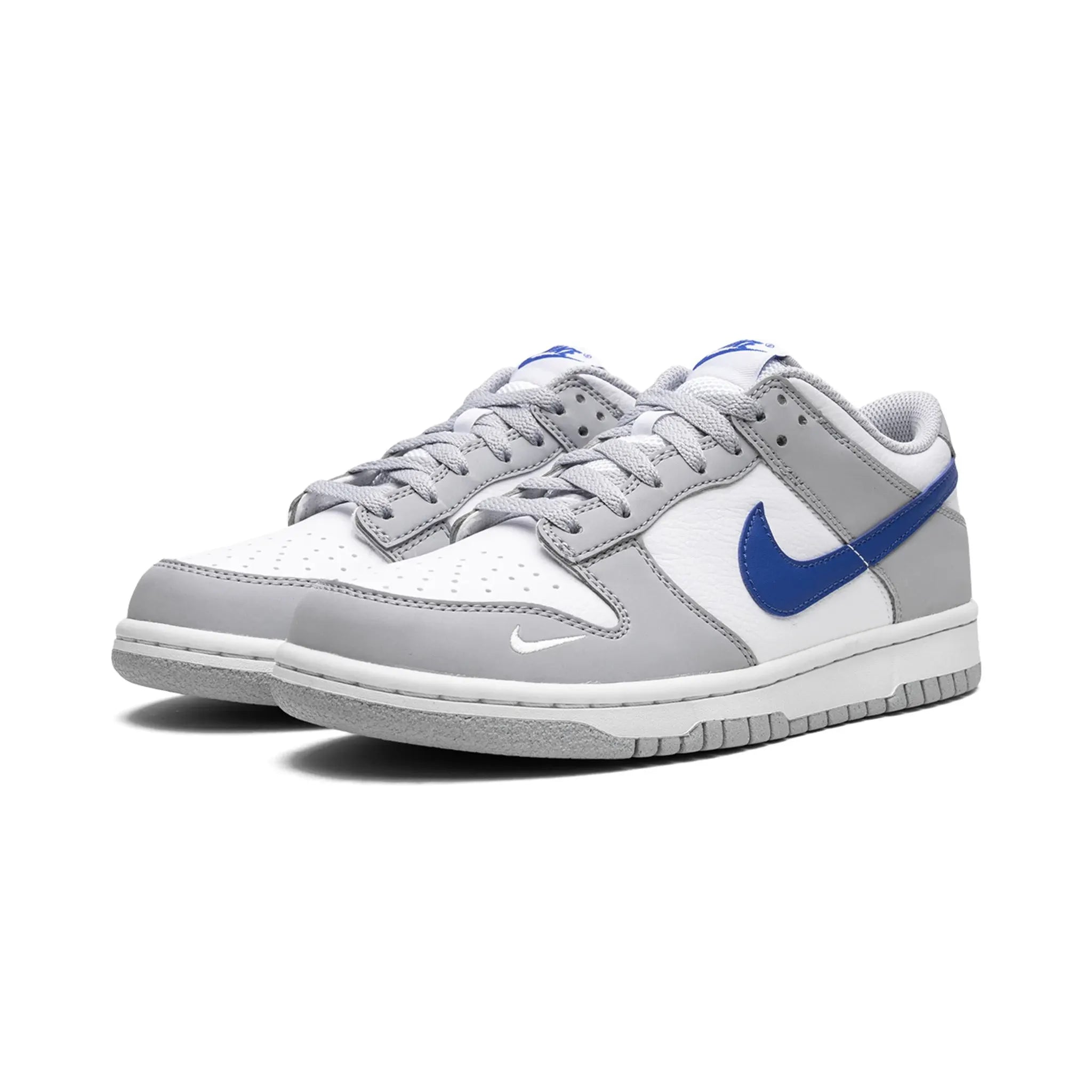 Nike Dunk Low Mini Swoosh Wolf Grey Game Royal (GS)