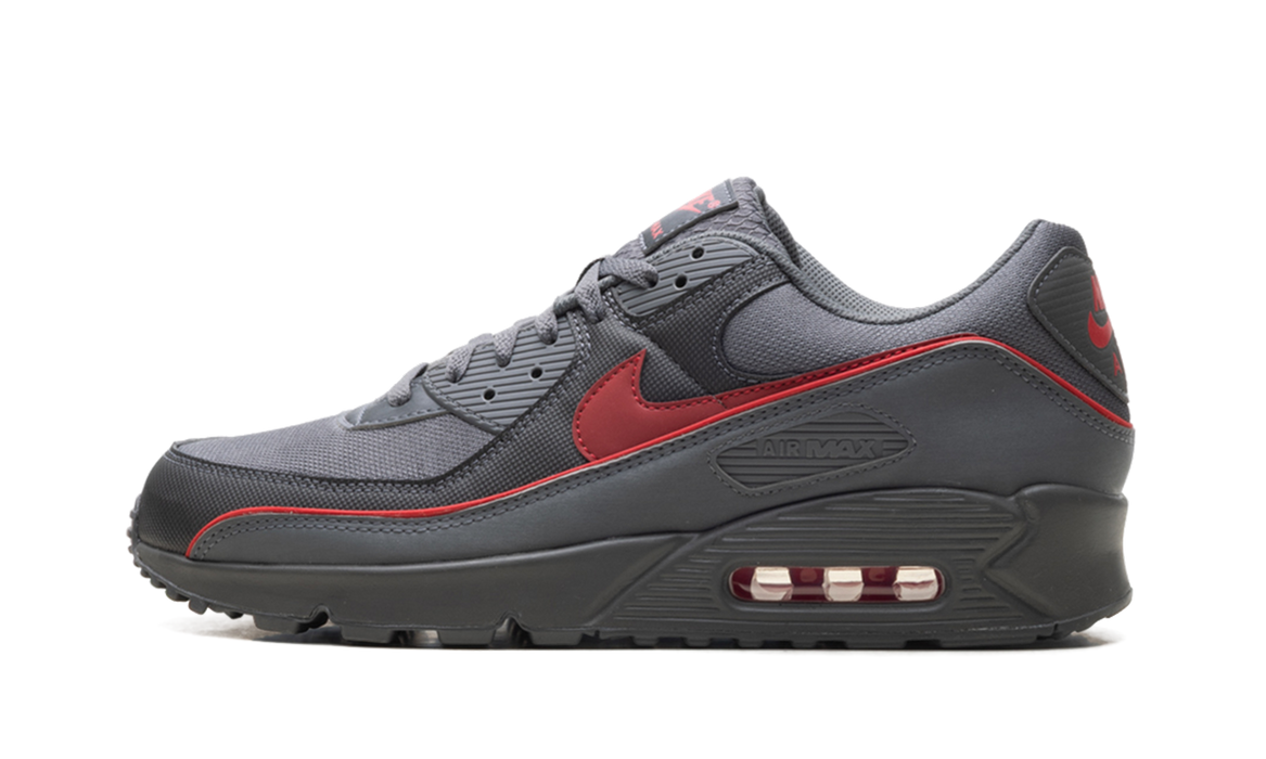 Nike Air Max 90 Premium Iron Grey University Red