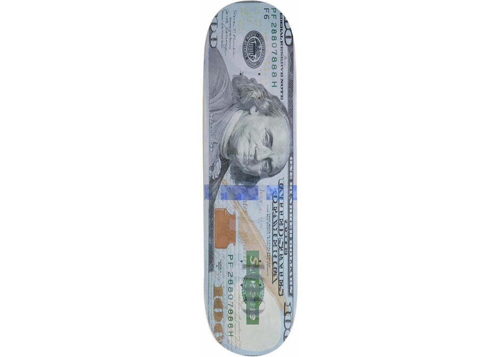 Supreme Money Logo Skateboard Deck Multicolor