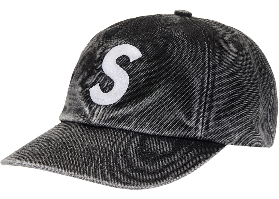 Supreme Pigment Coated S Logo 6-Panel Cap (SS26) Black