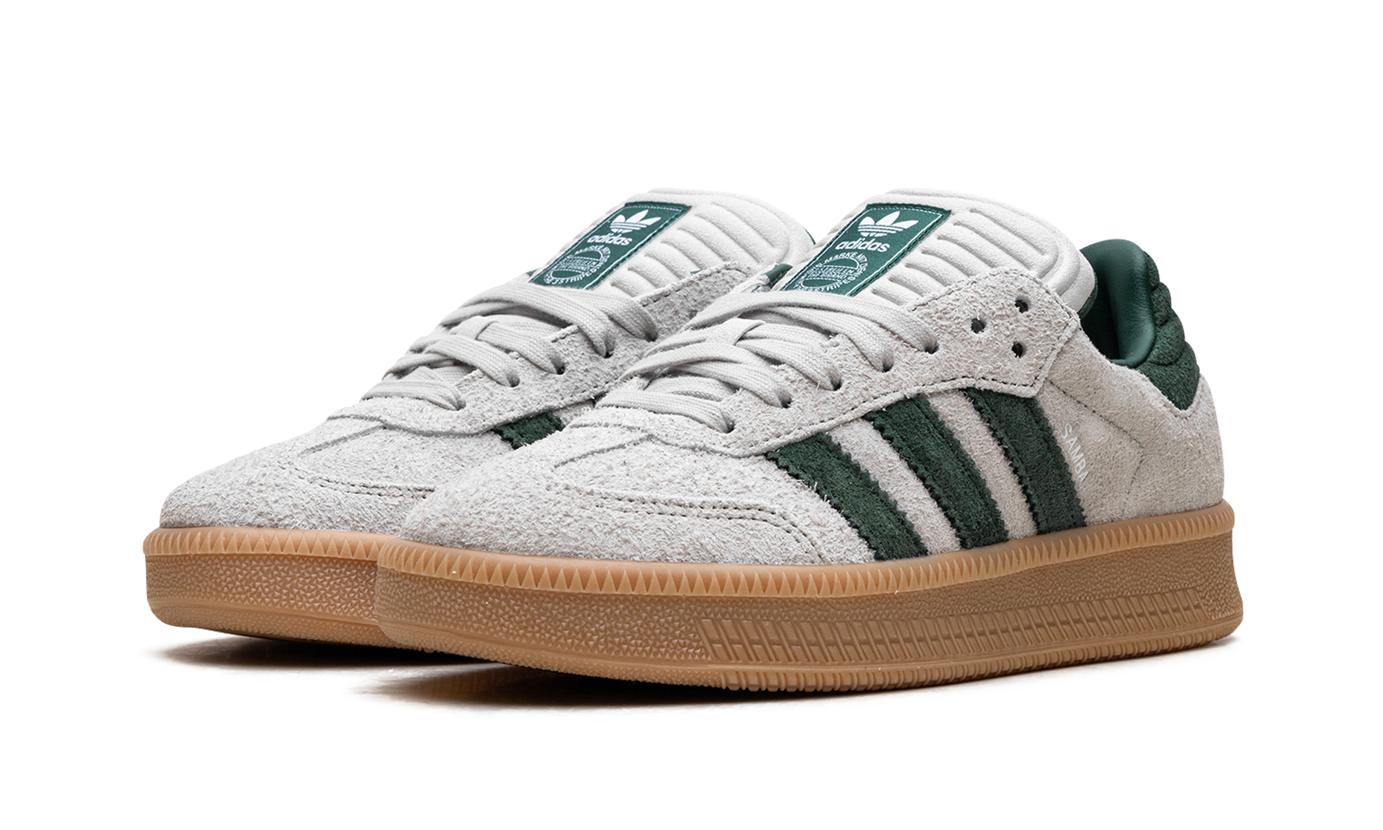 adidas Samba XLG Putty Grey Collegiate Green