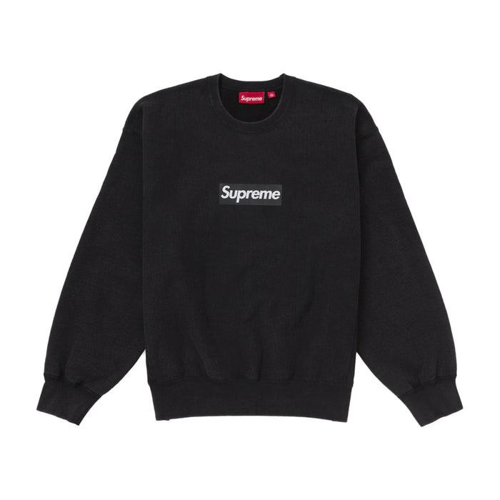 Supreme Washed Box Logo Crewneck Black
