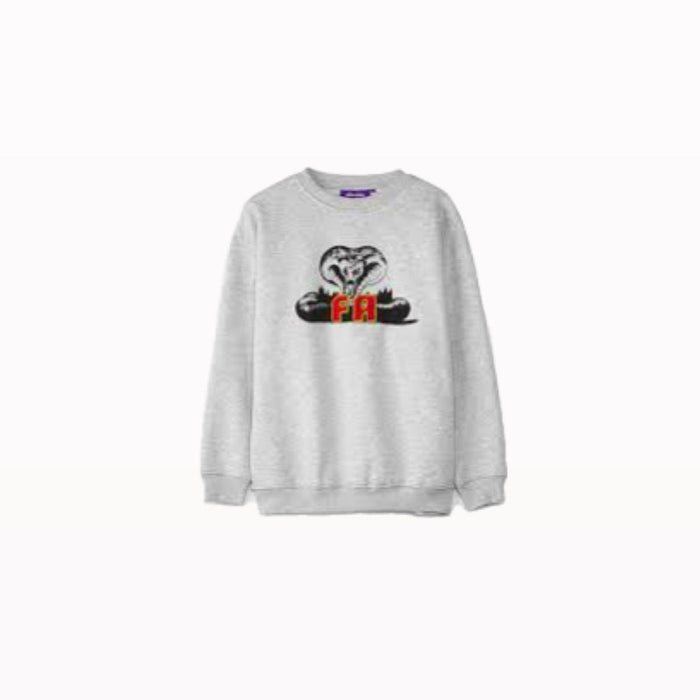 Fucking Awesome Snake Crewneck Heather Grey
