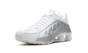 Nike Shox R4 White Bright Crimson Metallic Silver