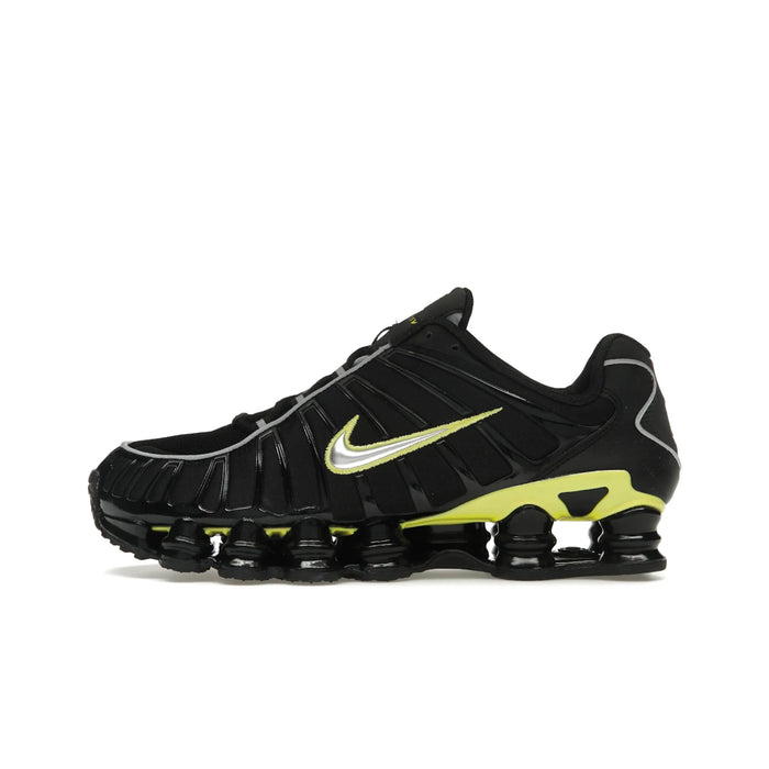Nike Shox TL Black Dynamic Yellow Metallic Silver