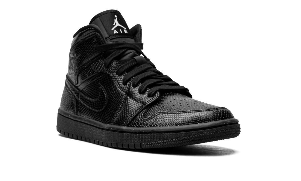 Jordan 1 Mid Black Snakeskin (Women's)