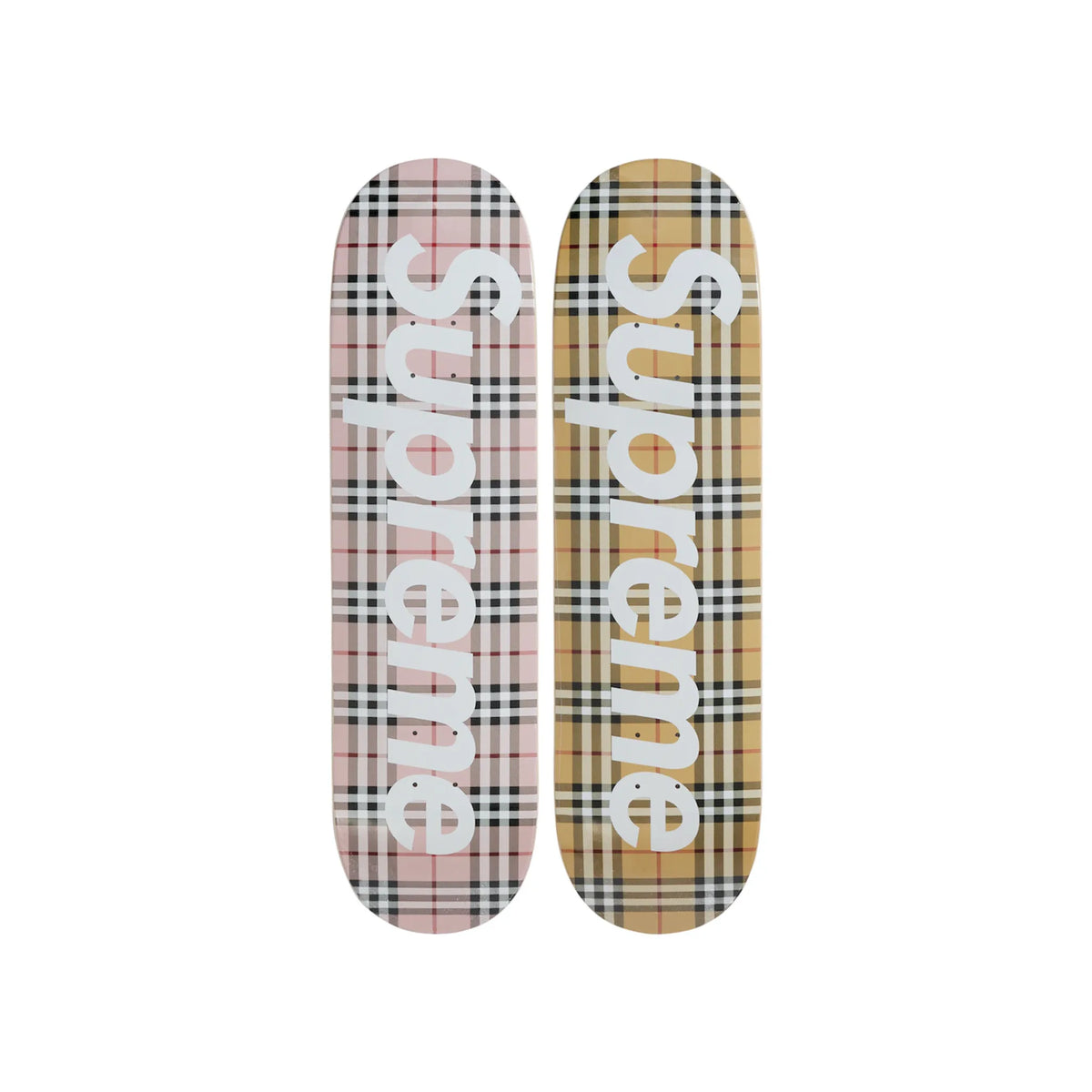 Supreme Burberry Skateboard Deck Set Multi - Stuffsell