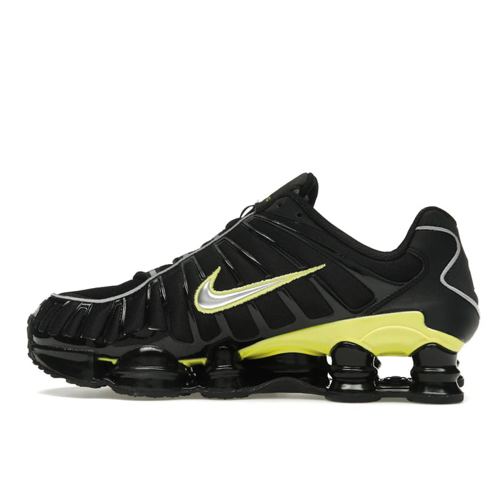 Nike Shox TL Black Dynamic Yellow Metallic Silver