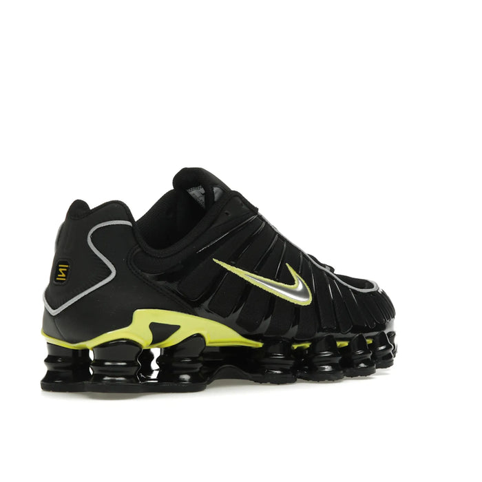 Nike Shox TL Black Dynamic Yellow Metallic Silver