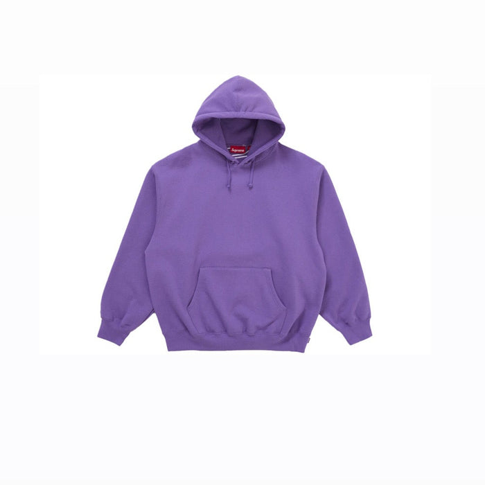 Supreme Satin Appliqué Hooded Sweatshirt (FW25) Violet