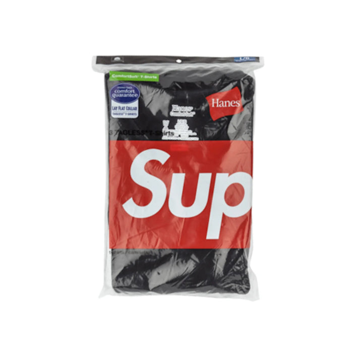 Supreme Hanes Tagless Tees (3 Pack) Black