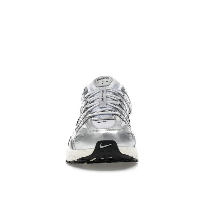 Nike P-6000 White Metallic Silver Flat Silver Black