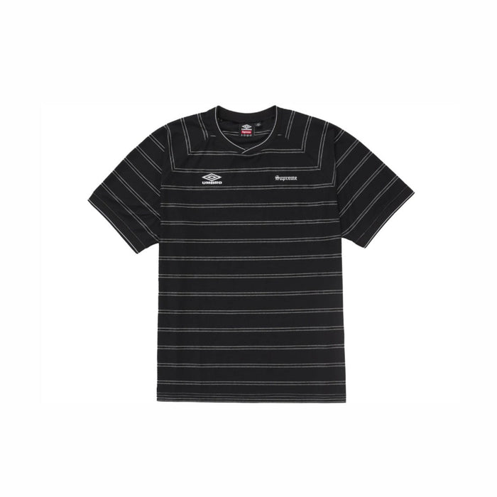 Supreme Umbro Stripe Soccer Jersey Black