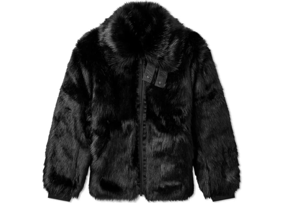 Nike x Ambush Women's Reversible Faux Fur Coat Black/Sail