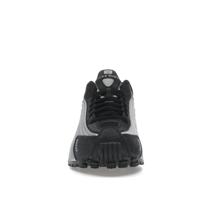 Nike Shox R4 Metallic Silver Black Psychic Blue