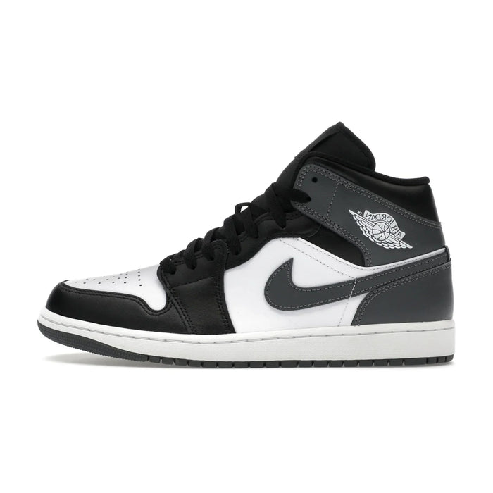 Jordan 1 Mid Black White Iron Grey