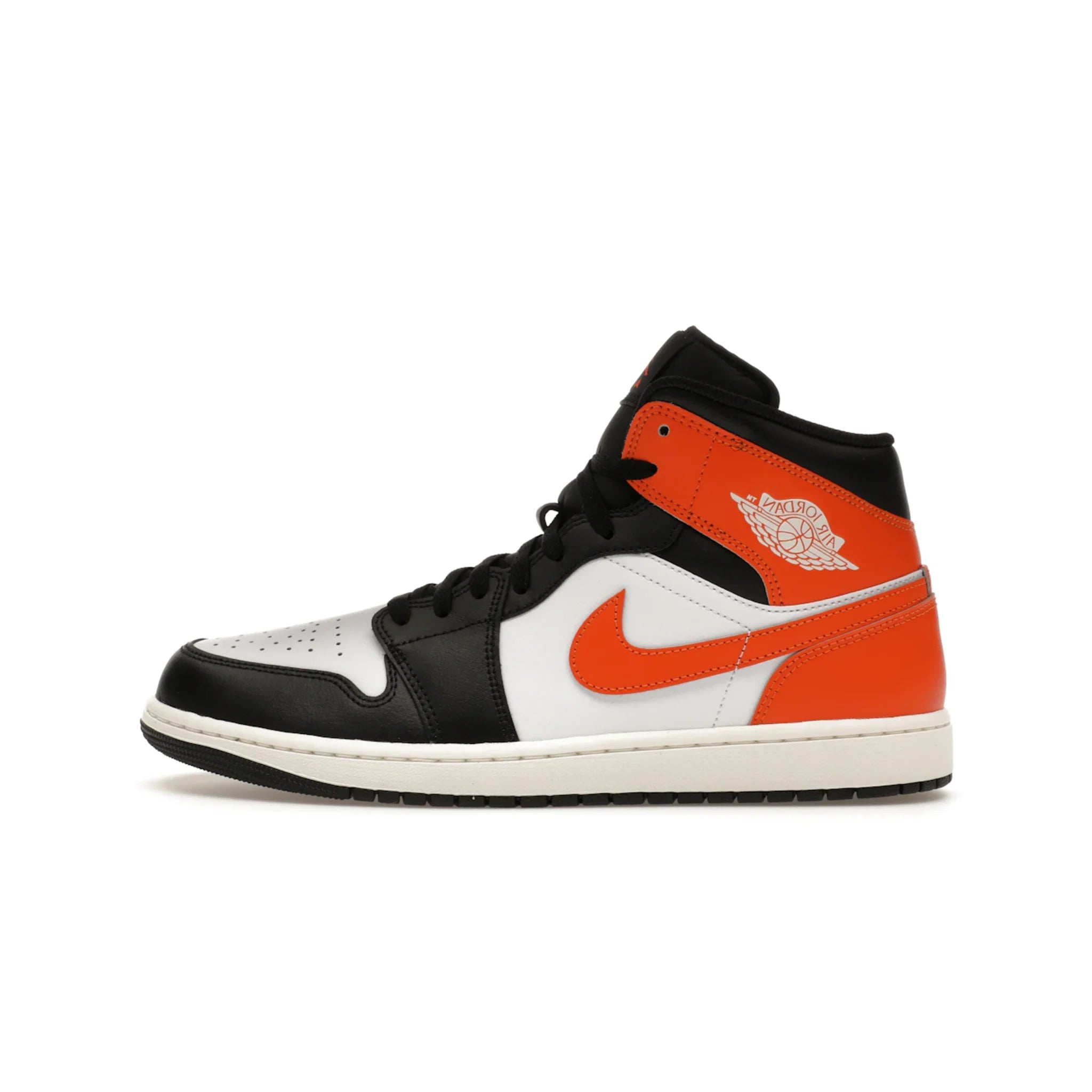 Jordan 1 Mid Black Toe Starfish