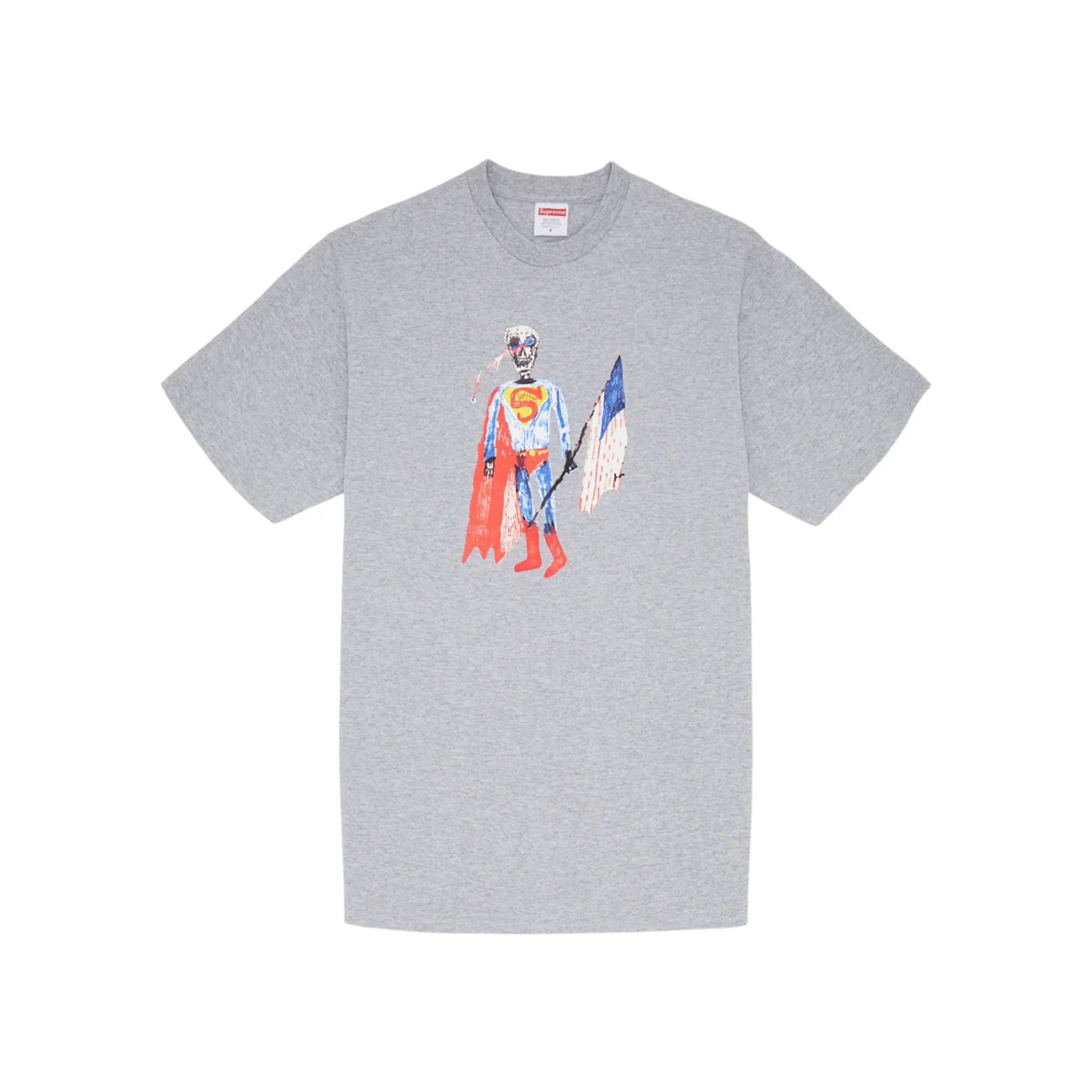 Supreme Skeleton Tee Heather Grey
