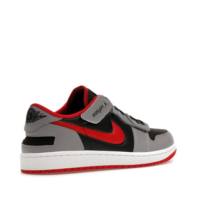 Jordan 1 Low Flyease Fire Red Cement Grey
