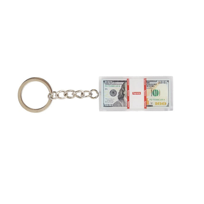 Supreme Cash Paperweight Keychain Clear
