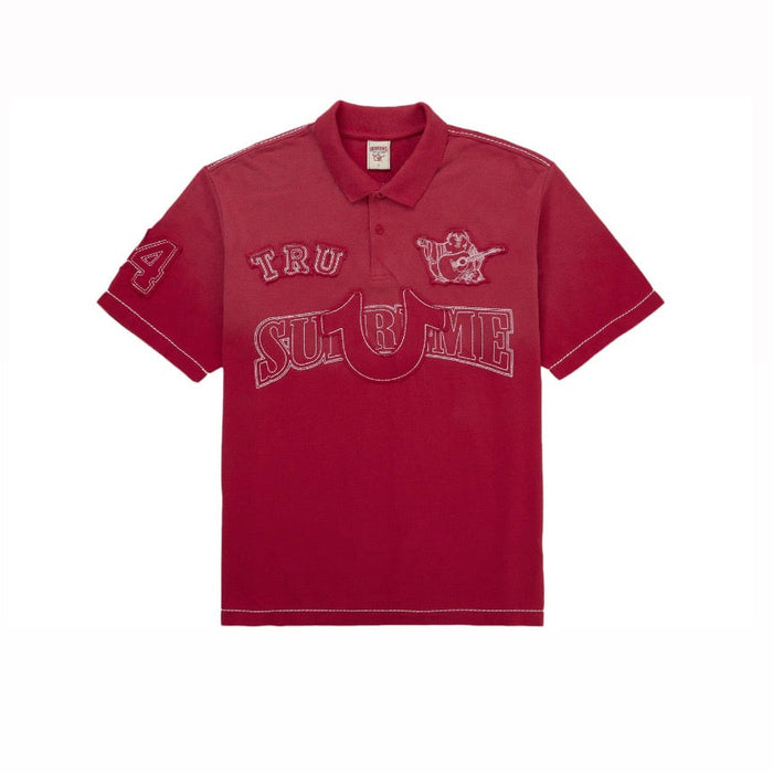 Supreme True Religion Applique Polo Red