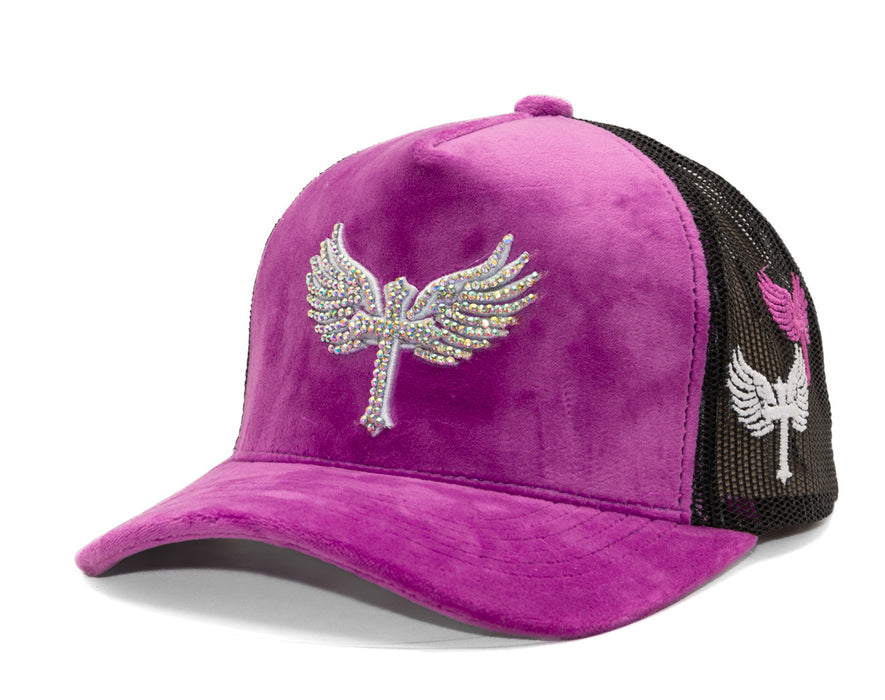 Reflection Luxury Fuzzy Cap Purple