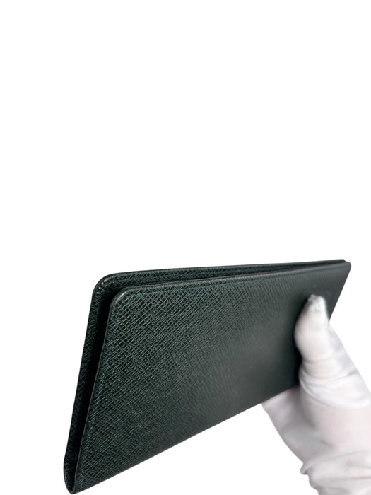 Louis Vuitton Taiga Leather Brazza Long Wallet