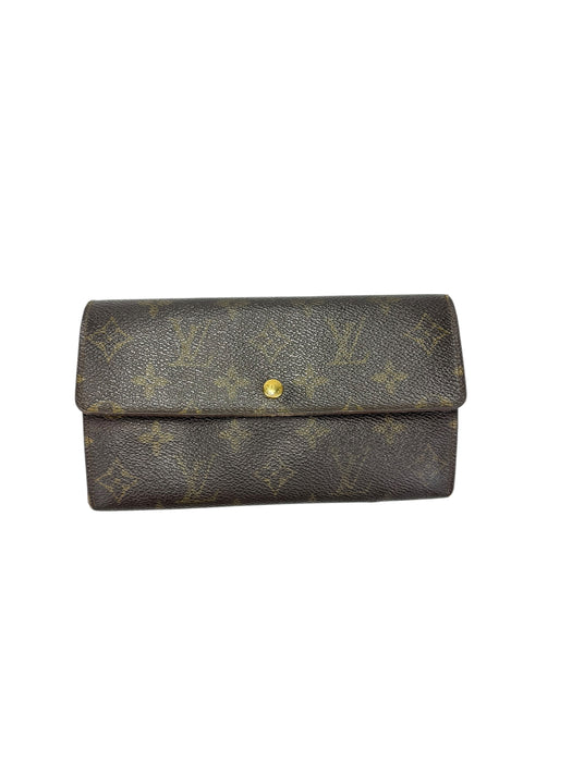 Louis Vuitton Long Wallet Monigram Pochette Porto Monnaie Credit