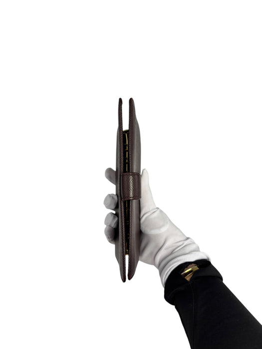 Louis Vuitton Taiga Leather Ring Agenda Cover MM (burgundy)