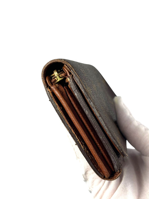 Louis Vuitton Monogram Porte Monnaie Tresor Bi-fold Wallet