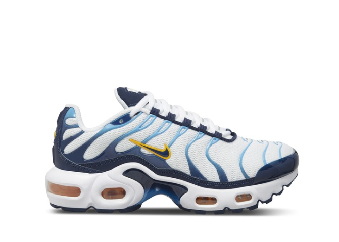 Nike Air Max Plus White University Gold University Blue Midnight Navy (GS)