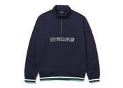 HUF Shadow Serif 1/4-Zip Mockneck Fleece Navy