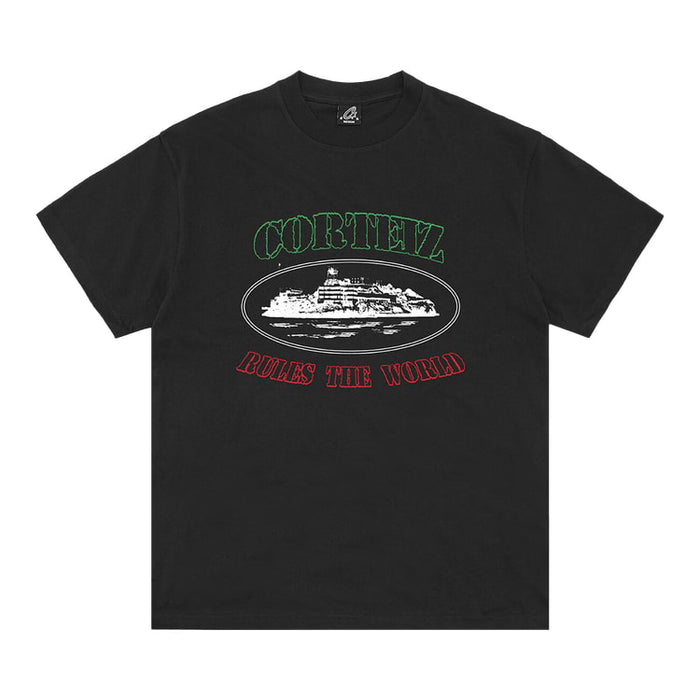 Corteiz Og Alcatraz Italia Tee Black