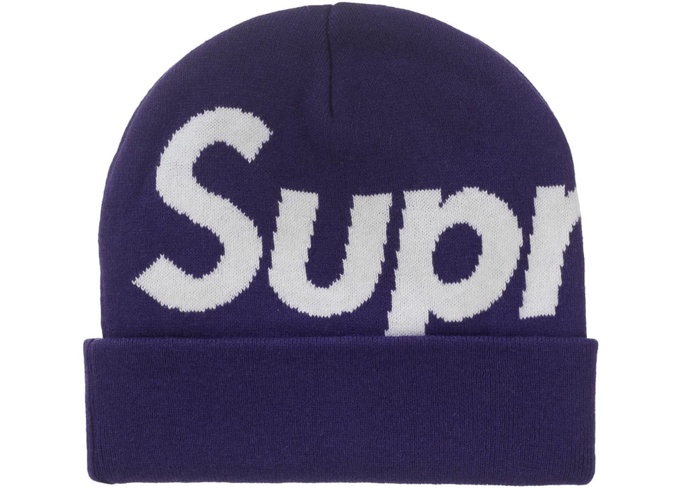 Supreme Big Logo Beanie (FW25) Purple