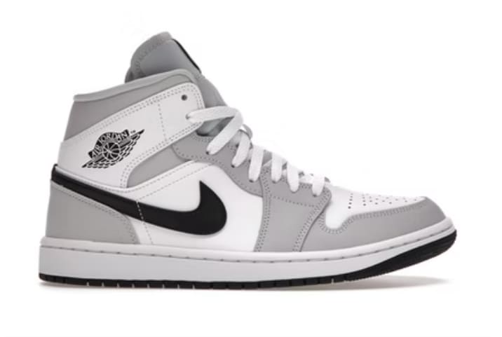Jordan 1 Mid Light Smoke Grey (Women's)