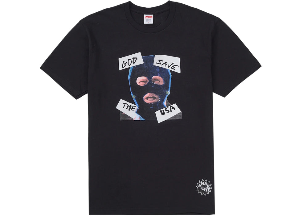 Supreme God Save Us Tee Black