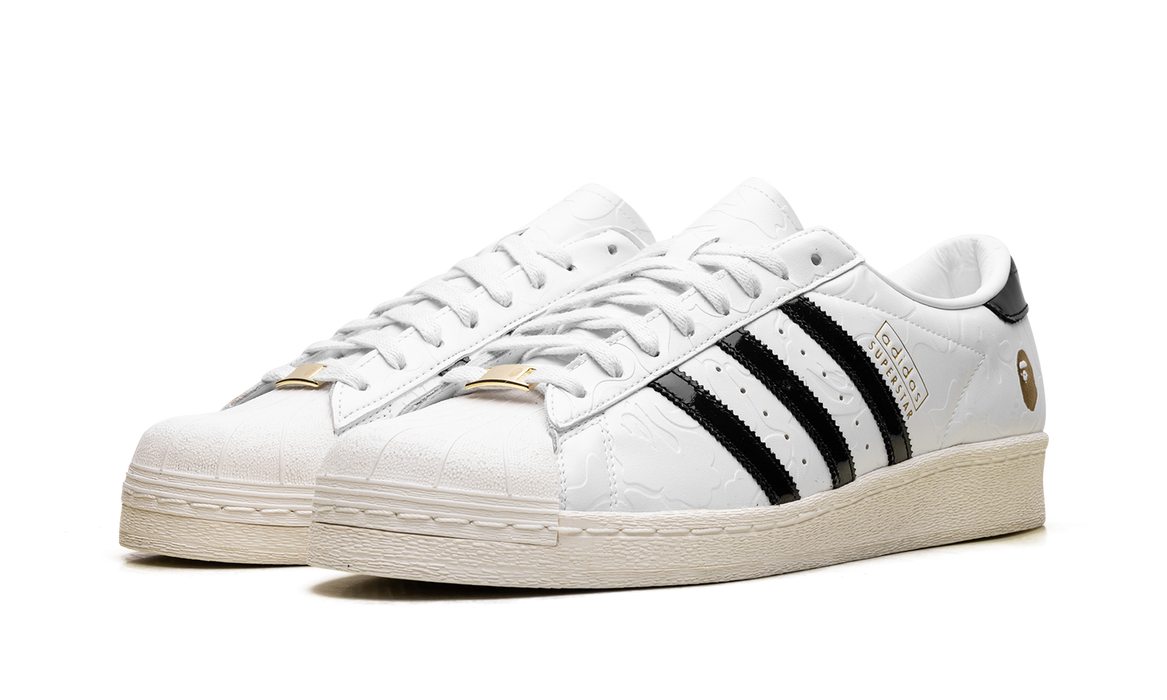 adidas Superstar Vintage Bape White Black