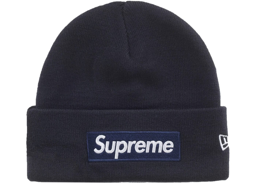 Supreme New Era Box Logo Beanie (FW25) Navy