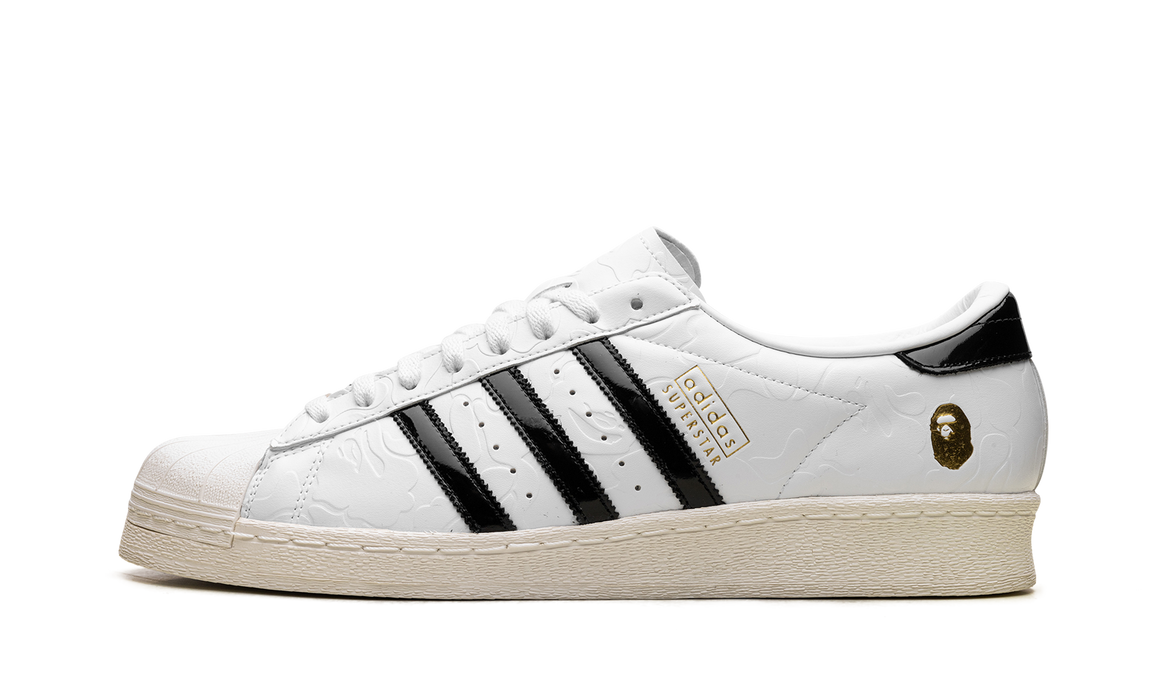 adidas Superstar Vintage Bape White Black