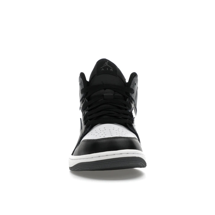 Jordan 1 Mid Black White Iron Grey