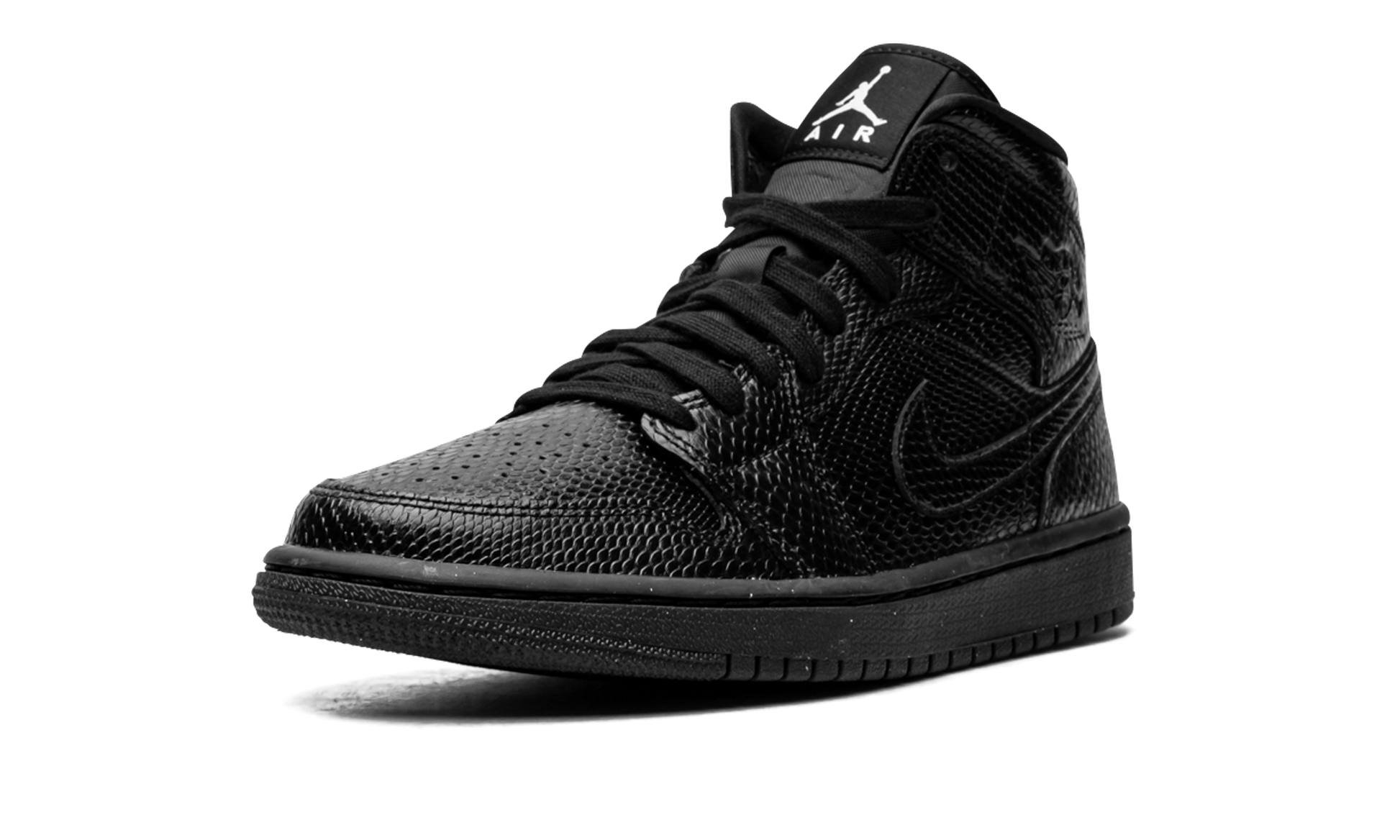 Jordan 1 Mid Black Snakeskin (Women's)