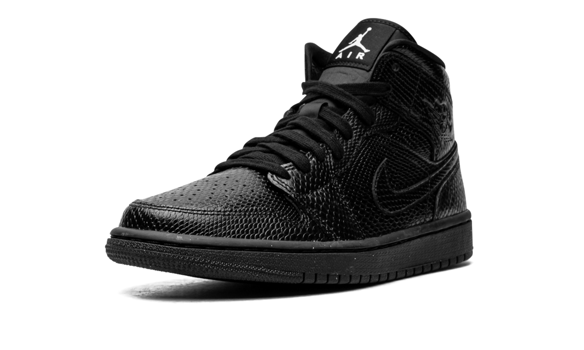 Jordan 1 Mid Black Snakeskin (Women's)