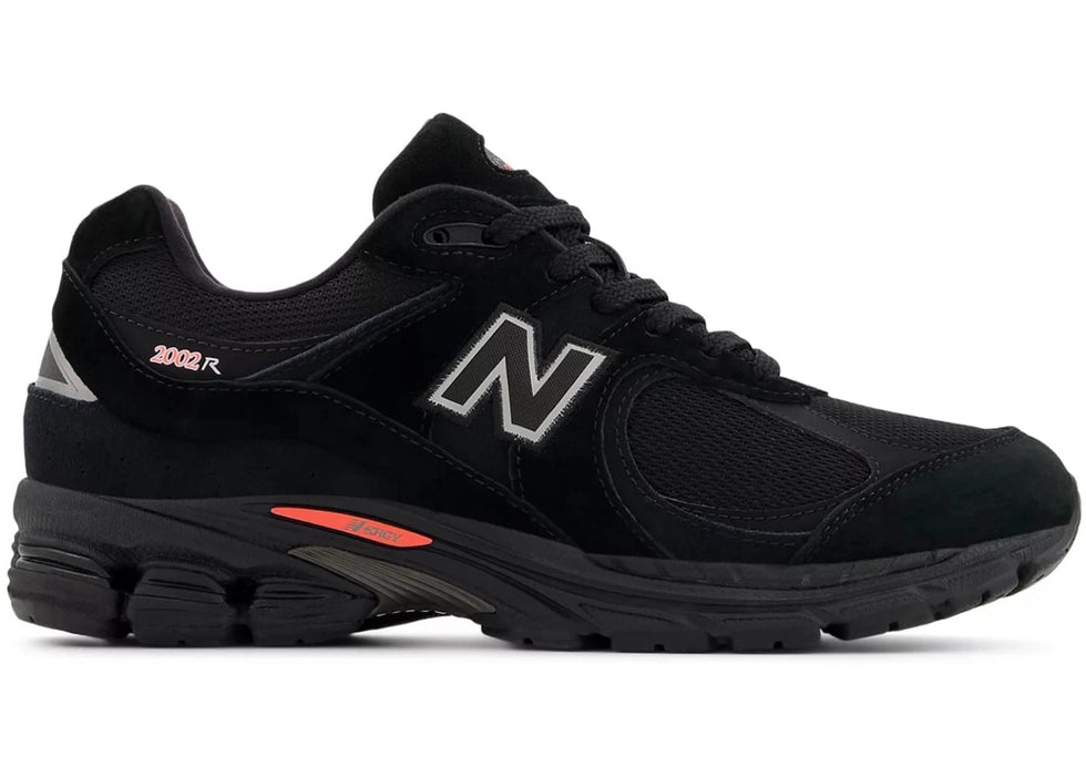 New Balance 2002R Black Castlerock Red