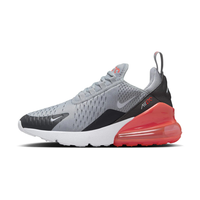 Nike Air Max 270 Wolf Grey Anthracite Bright Crimson White (GS)