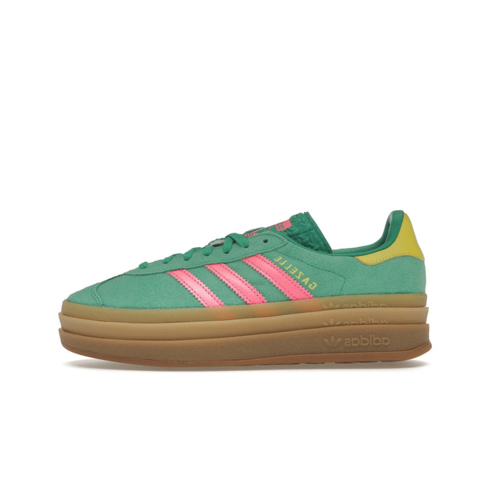 adidas Gazelle Bold Court Green Lucid Pink (Women's)