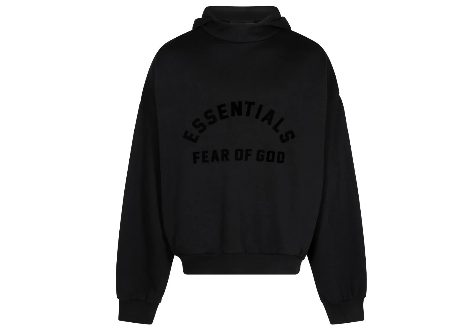 Fear of God Essentials Arch Logo Hoodie Jet Black