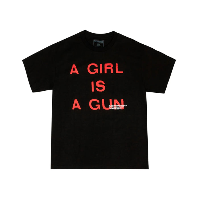Pleasures A Girl is a Gun T-shirt Black