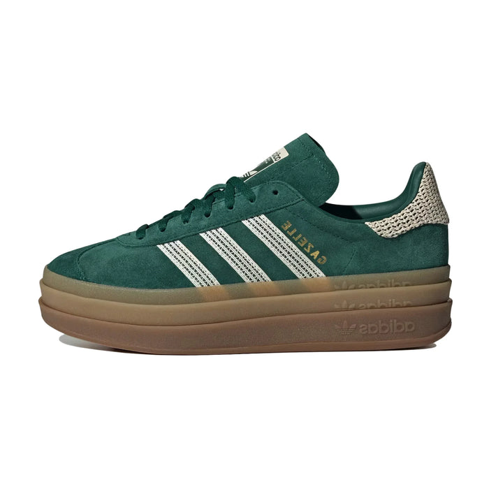 adidas Gazelle Bold Collegiate Green White Gold (Women's)