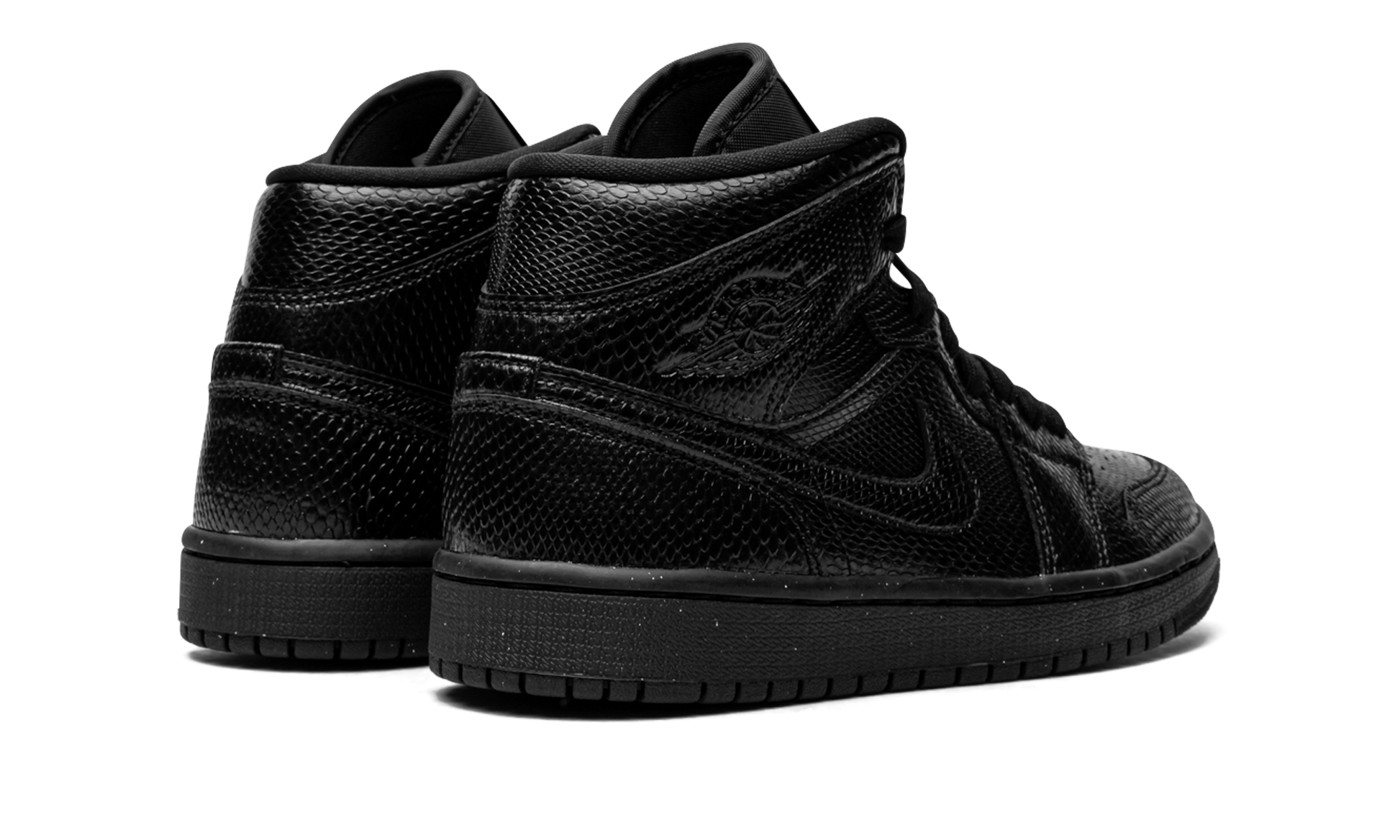 Jordan 1 Mid Black Snakeskin (Women's)