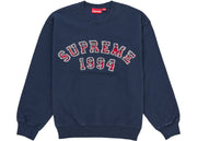 Supreme Plaid Arc Crewneck Navy
